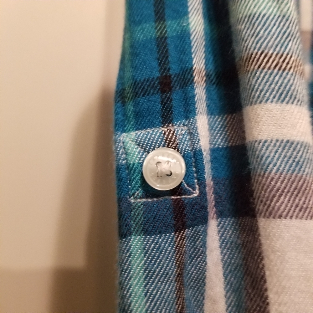 Express button up, collared flannel shirt size small - Picture 12 of 14